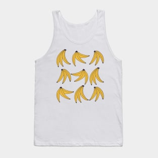 Simple Minimalist Tropical Banana Pattern Tank Top